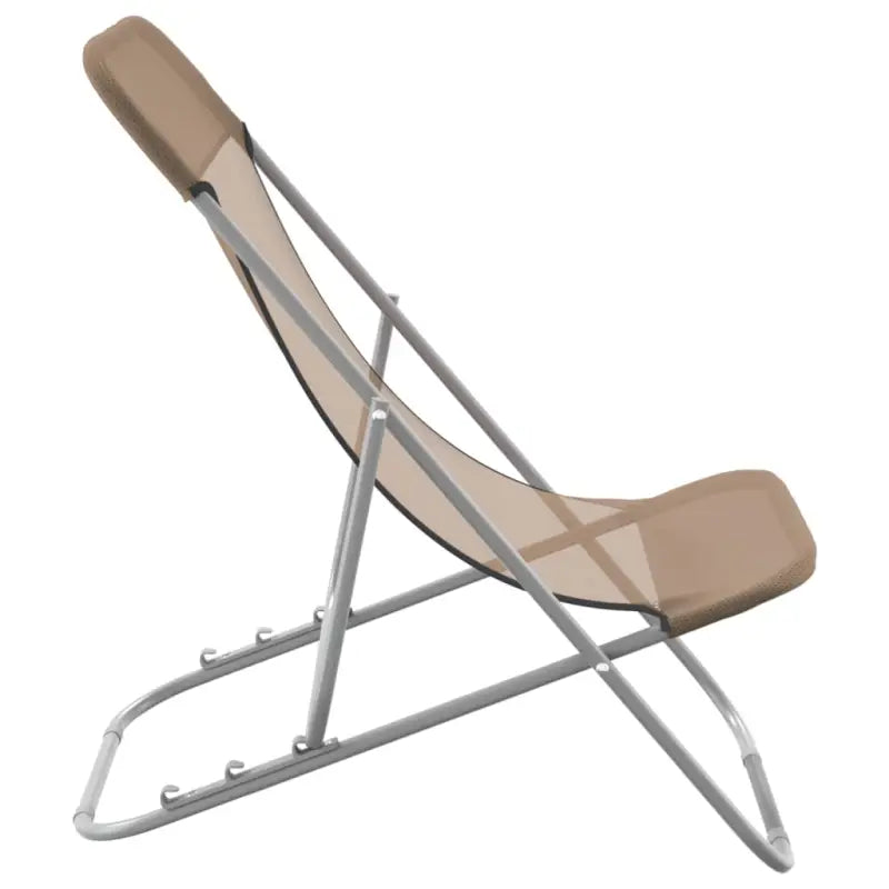 Opvouwbare strandstoel met gepoedercoat staal en verstelbare ligpositie - Ligstoelen