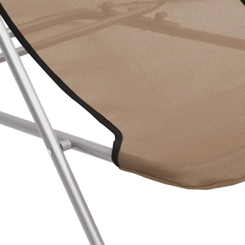 Opvouwbare strandstoel met gepoedercoat staal en verstelbare ligpositie - Ligstoelen