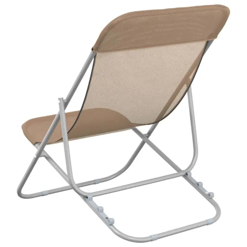 Opvouwbare strandstoel met gepoedercoat staal en verstelbare ligpositie - Ligstoelen