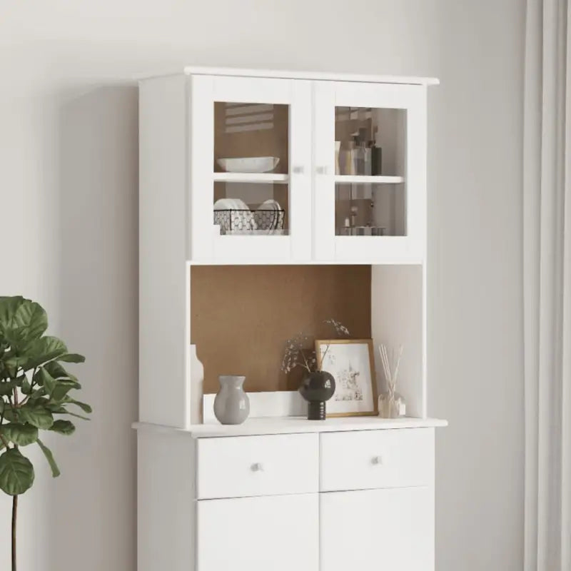Opzetkast van massief grenenhout voor extra opbergruimte - Dressoirs & buffetkasten