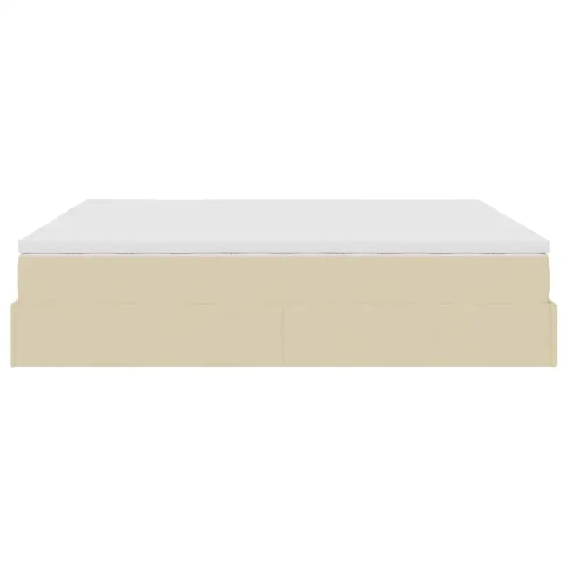 Ottomaan bed met ruime opbergruimte en crème materiaal vulling - Bedden & bedframes