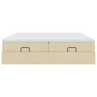 Ottomaan bed met ruime opbergruimte en crème materiaal vulling - Bedden & bedframes
