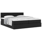 Ottomaan bed met ruime opbergruimte en zwart materiaal voor comfortabele nachten - Bedden & bedframes