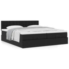 Ottomaan bed met ruime opbergruimte en zwart materiaal voor comfortabele nachten - Bedden & bedframes