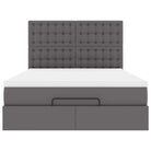 Ottomaan bed met ruime opbergruimte in grijs materiaal - Bedden & bedframes