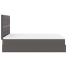 Ottomaan bed met ruime opbergruimte in grijs materiaal - Bedden & bedframes