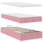 Ottomaanse bed met ruime opbergruimte en roze materiaal vulling - Bedden & bedframes