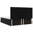 Ottomaanse bed met ruime opbergruimte en zwart materiaal - Bedden & bedframes