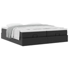 Ottomaanse bed met ruime opbergruimte en zwart materiaal - Bedden & bedframes