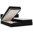 Ottomaanse bed met ruime opbergruimte en zwart materiaal voor comfort - Bedden & bedframes