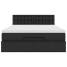 Ottomaanse bed met ruime opbergruimte en zwart materiaal voor comfort - Bedden & bedframes