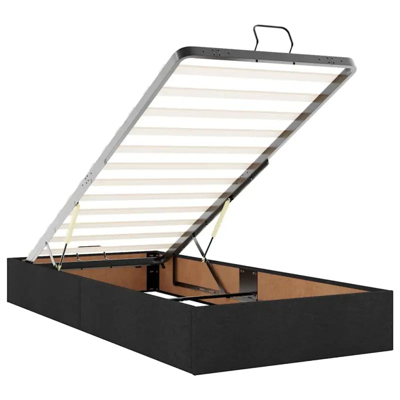 Ottomaanse bed met ruime opbergruimte en zwart materiaal voor comfort - Bedden & bedframes