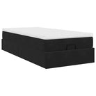 Ottomaanse bed met ruime opbergruimte in zwart materiaal - Bedden & bedframes