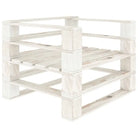 Pallet Bank voor in de tuin om te ontspannen en te genieten - Wit / 1 / Fauteuil - Tuinbanken