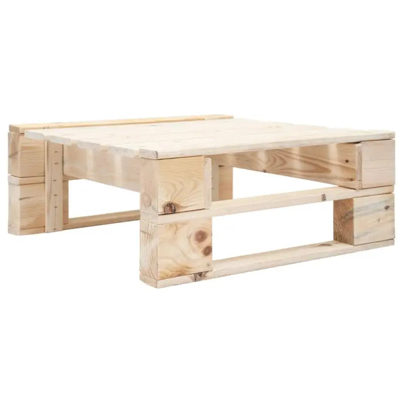 Pallet tuinpoef van geïmpregneerd grenenhout voor rustiek tuinplezier - Lichtbruin / 1 - Tuinpoefs