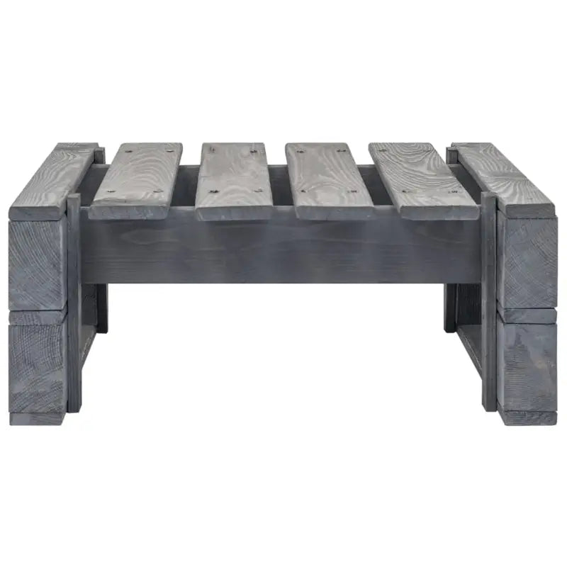Pallet tuinpoef van geïmpregneerd grenenhout voor rustiek tuinplezier - Tuinpoefs