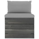 Pallet tuinset van massief grenenhout met comfortabele kussens - Tuinsets