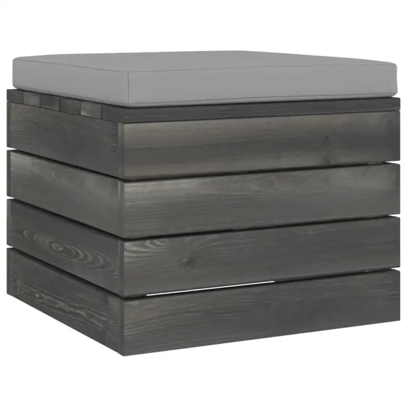 Pallet tuinset van massief grenenhout met comfortabele kussens - Tuinsets