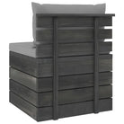 Pallet tuinset van massief grenenhout met comfortabele kussens - Tuinsets