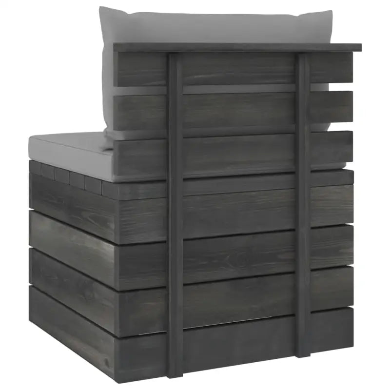 Pallet tuinset van massief grenenhout met comfortabele kussens - Tuinsets