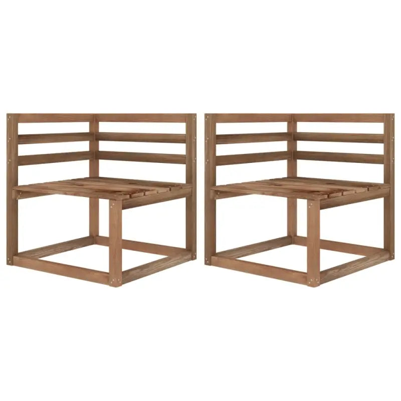 Pallet tweezitsbank van geïmpregneerd grenenhout voor jouw tuin - Tuinsets