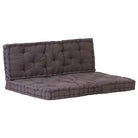 Palletbankkussen voor comfortabele tuinbankzen - Antraciet / 120 x 40 x 7 cm & 120 x 80 x 10 cm / 1 - Stoelkussens