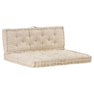 Palletbankkussen voor comfortabele tuinbankzen - Beige / 120 x 40 x 7 cm & 120 x 80 x 10 cm / 1 - Stoelkussens