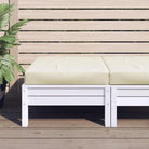 Palletkussen van oxford stof voor een frisse uitstraling in je buitenruimte - Crème / 1 / Voetensteun - Stoelkussens