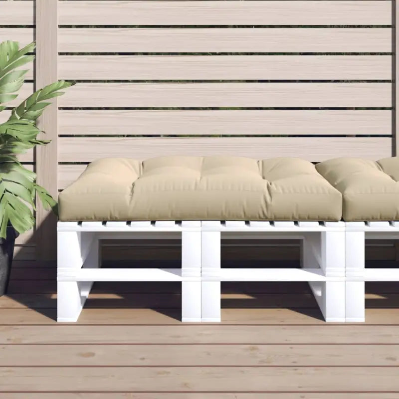 Palletkussen voor een frisse uitstraling en behoud van oorspronkelijke vorm - Beige / 120 x 80 x 12 cm / 1