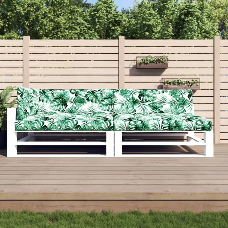 Palletkussens voor een frisse uitstraling en behoud van oorspronkelijke vorm - Bladpatroon / 1 - Stoelkussens