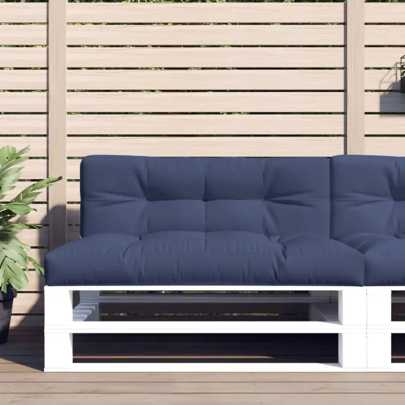 Palletkussens voor een frisse uitstraling en behoud van oorspronkelijke vorm - Marineblauw / 120 x 80 x 12 cm / 1