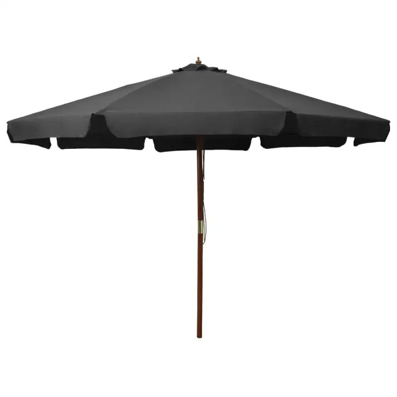 Parasol met houten paal voor schaduw en buiten genieten - Antraciet / 1 - Parasols en zonneschermen