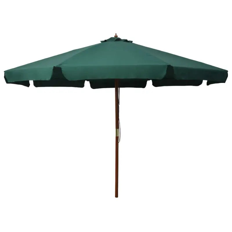Parasol met houten paal voor schaduw en buiten genieten - Groen / 1 - Parasols en zonneschermen