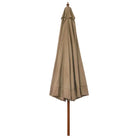 Parasol met houten paal voor schaduw en buiten genieten - Parasols en zonneschermen