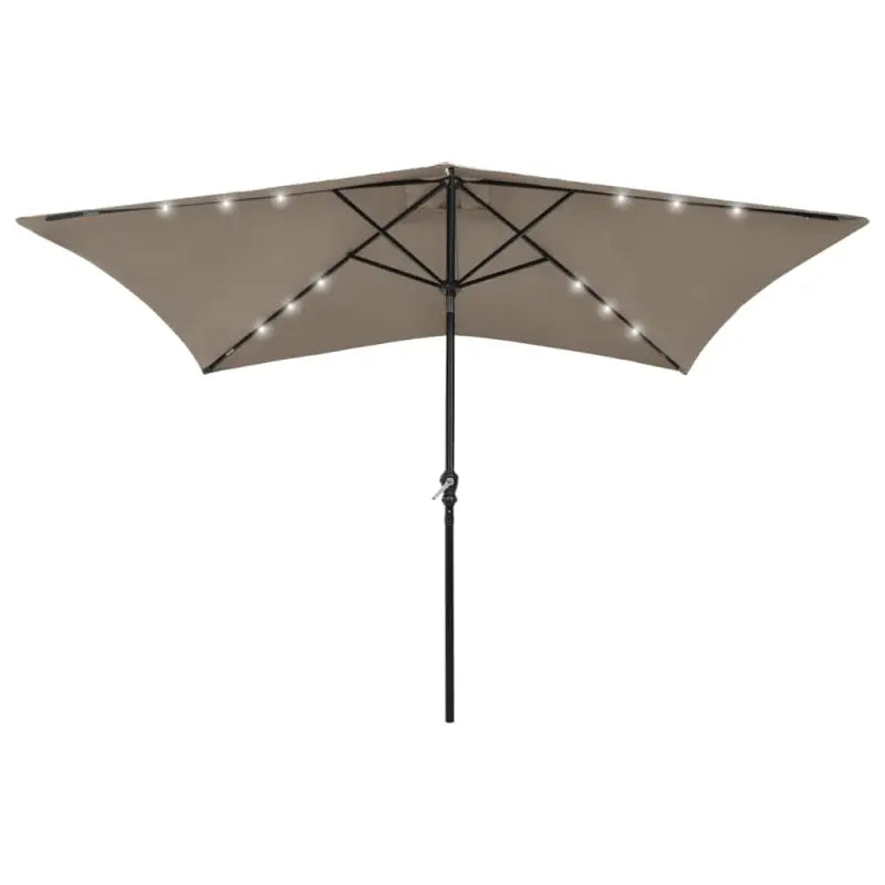 Parasol met stalen paal voor bescherming tegen zon en vochtigheid - Taupe / 1 - Parasols en zonneschermen