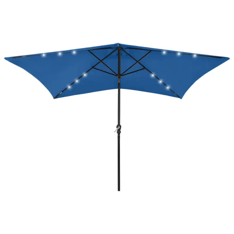 Parasol met stalen paal voor bescherming tegen zon en vochtigheid - azuurblauw / 1 - Parasols en zonneschermen