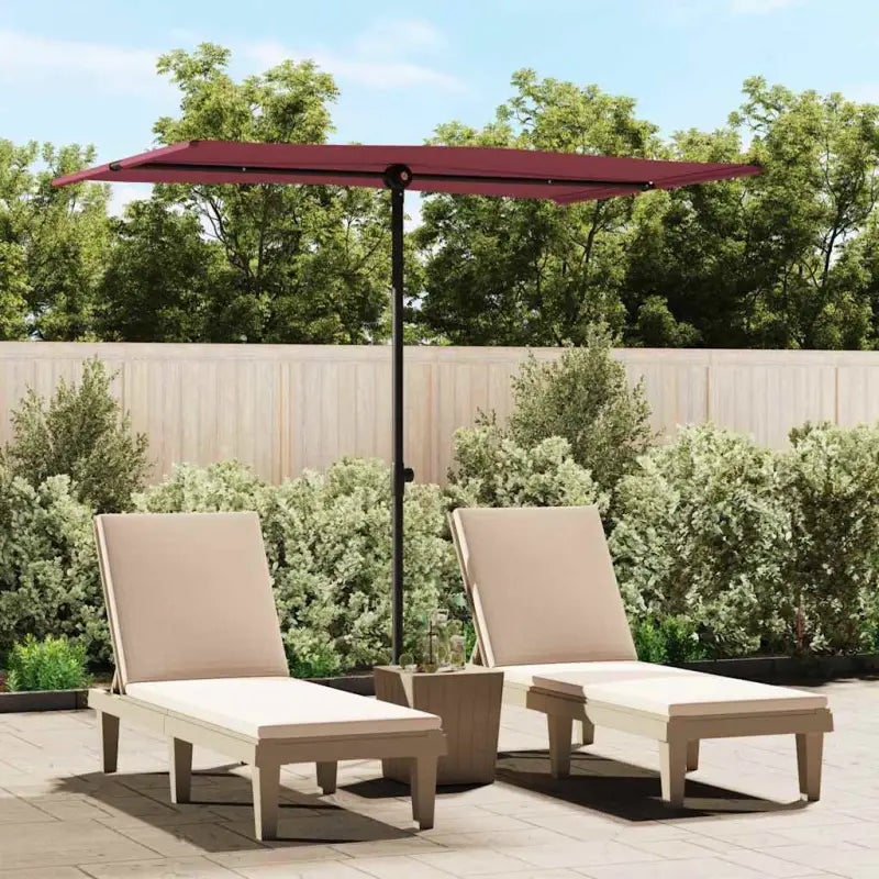 Parasols en Zonneschermen voor Schaduw en UV-bescherming - Bordeauxrood / 200 x 150 cm / 1 - Parasols en zonneschermen