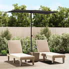 Parasols en Zonneschermen voor Schaduw en UV-bescherming - Zwart / 180 x 110 cm / 1 - Parasols en zonneschermen