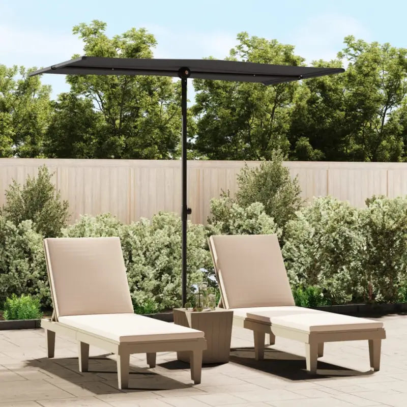 Parasols en Zonneschermen voor Schaduw en UV-bescherming - Zwart / 180 x 110 cm / 1 - Parasols en zonneschermen