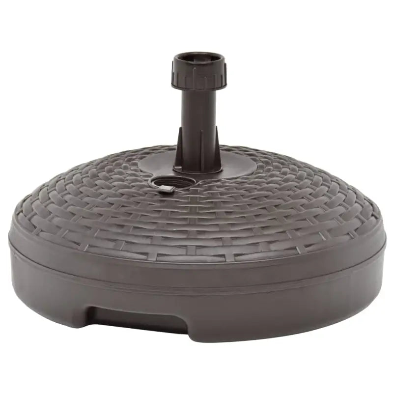 Parasolvoet met rattan patroon gevuld met zand of water voor stabiliteit - Parasolvoeten