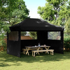 Partytent met 600d Oxford stof voor buitenactiviteiten - Zwart / 1 / met 3 zijwanden - Partytenten & prieëlen