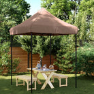 Partytent met 600d Oxford stof voor buitenevenementen en feesten - Bruin / 1 / Zonder zijwand - Partytenten & prieëlen