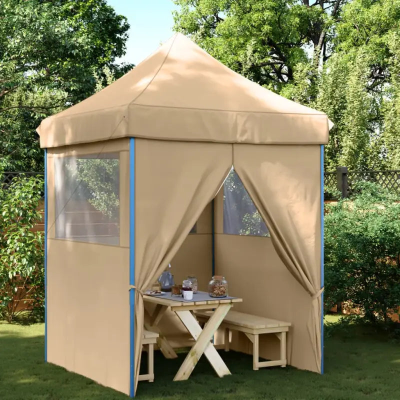 Partytent met 600d Oxford stof voor buitenevenementen en feesten - Beige / 1 / met 4 zijwanden - Partytenten & prieëlen