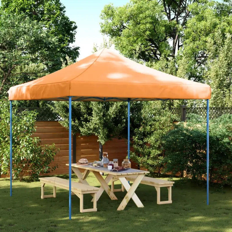 Partytent met roestvrij stalen frame voor buiten en tuinactiviteiten - Oranje / 1 / Zonder zijwand - Partytenten &