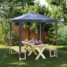 Partytent voor tuinfeesten en buitengebruik - Antraciet / 2 x 2 m / 1 - Partytenten & prieëlen
