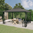 Partytenten en prieëlen met Dubbel Dak voor schaduw en privacy - Antraciet / 3 x 4 m / 1 - Partytenten & prieëlen