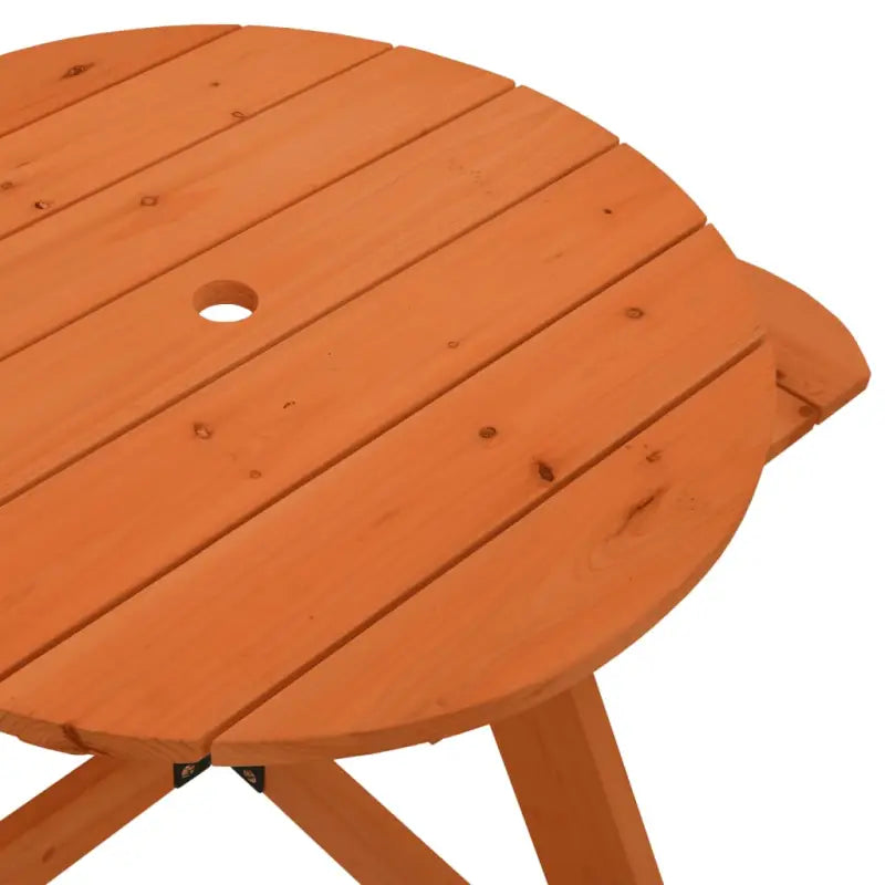Picknicktafel van massief vurenhout voor buiten met direct toezicht - Tuintafels