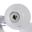 Plafondlamp met glazen behuizing en chromen afwerking voor moderne kamers - Plafondlampen