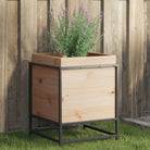 Plantenbak biedt duurzaamheid met massief grenenhout voor tuin of balkon - Massief grenenhout / 40 x 40 x 50 cm / 1