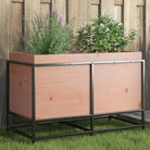 Plantenbak biedt duurzaamheid met massief grenenhout voor tuin of balkon - Massief douglashout / 80 x 40 x 50 cm / 1